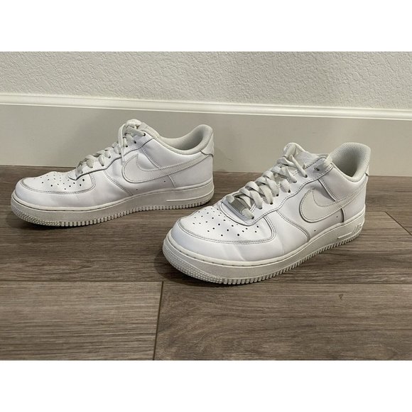 NIKE Air Force 1 One Low Shoes  White - Mens Size 10 main image 10